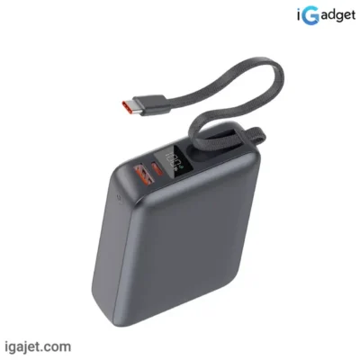پاوربانک 45 وات کیو سی وای مدل PB20A ظرفیت ۲۰۰۰۰ میلی آمپر ساعت