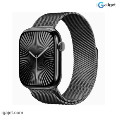 ساعت هوشمند 2.04 اینچی لنیز مدل lenyes LW-X10 با بند فلزی حصیری و سیلیکونی