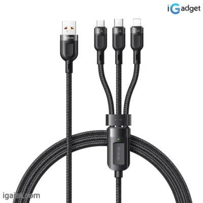 کابل تبدیل USB به microUSB / لایتنینگ / USB-C مک دودو مدل CA-0930 طول 1.2 متر