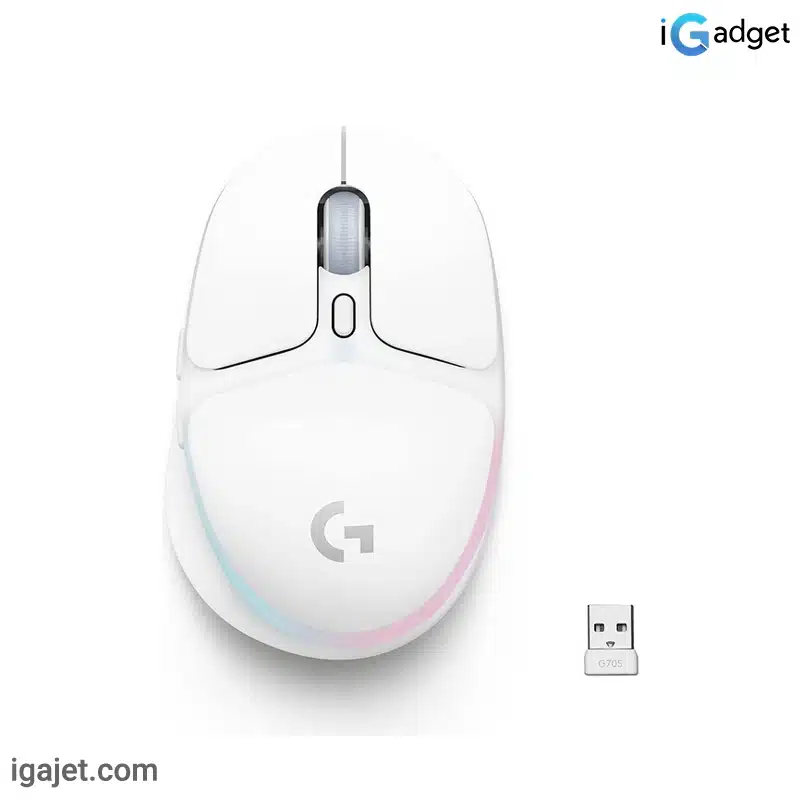 ماوس گیمینگ بی سیم لاجیتک مدل G705 6 ماوس گیمینگ بی سیم لاجیتک مدل G705
